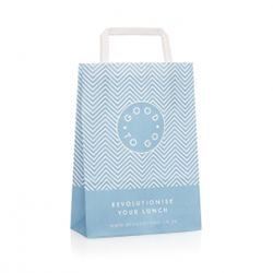 Printed Flat Handle Paper Bags